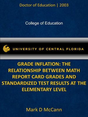 cover image of GRADE INFLATION: